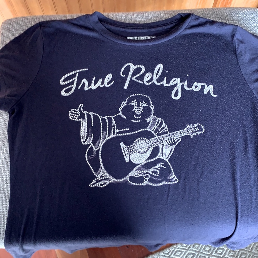 Large true religion used Buddha t shirt large good